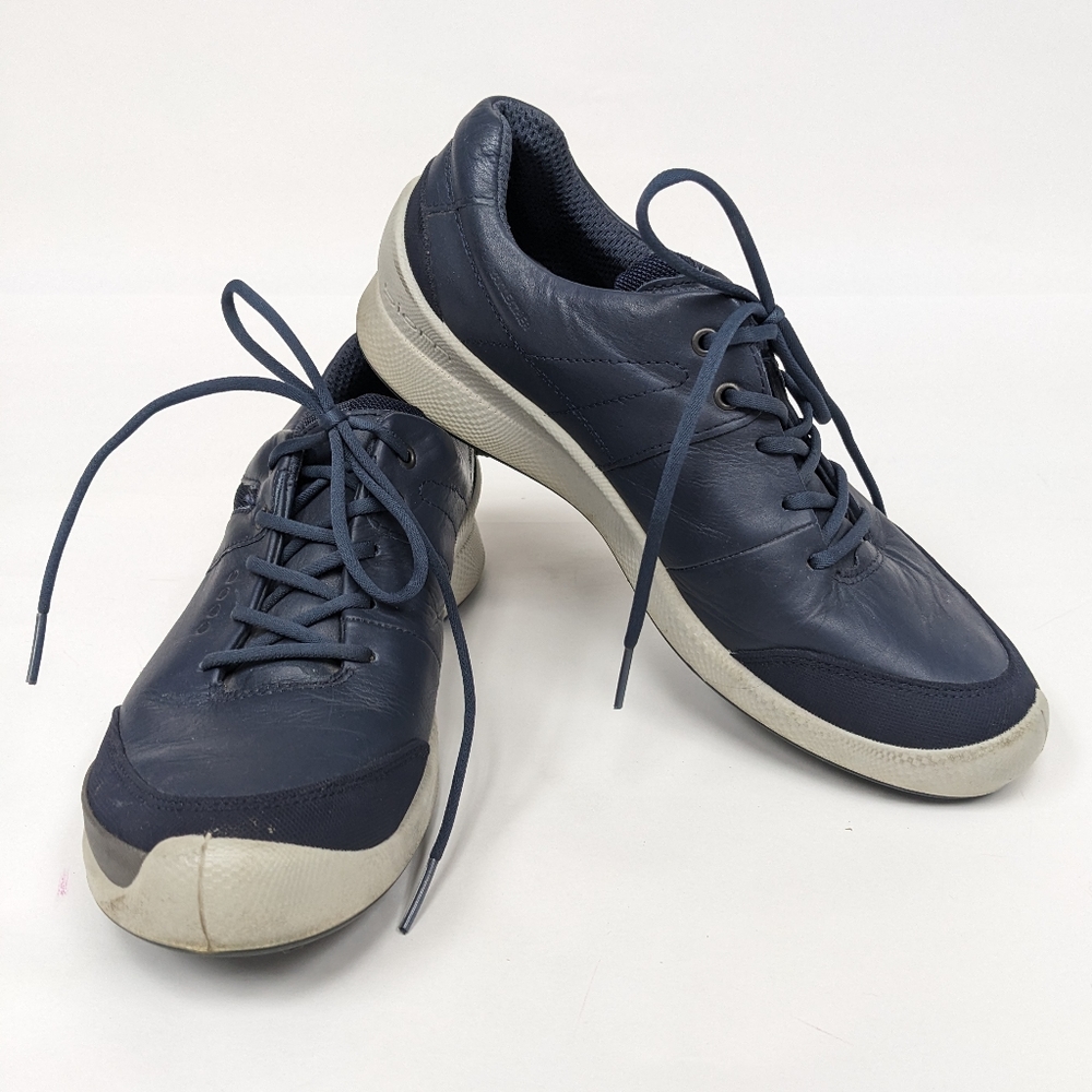 Ecco blue leather tennis shoes Dr Max Biom size 39